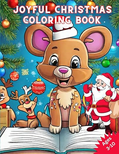 Joyful Christmas Coloring Book for Kids