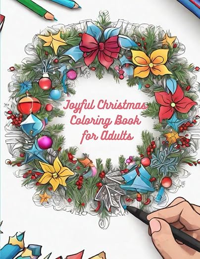 Joyful Christmas Coloring Book for Adults