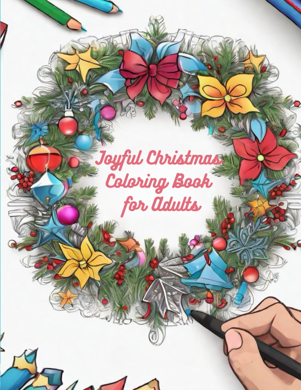 Joyful Christmas Coloring Book for Adults