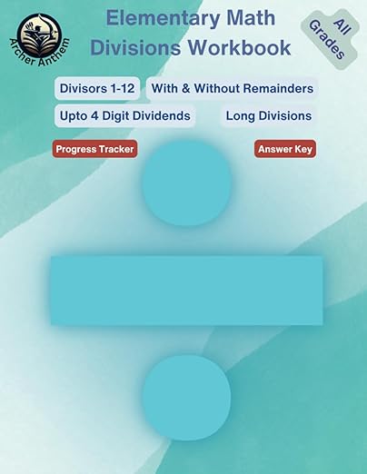 Elementary Math Divisions Workbook