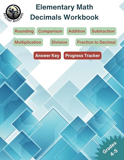 Elementary Math Decimals Workbook