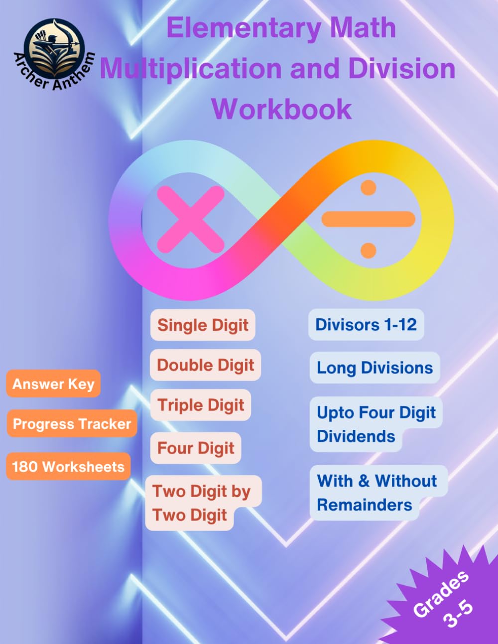 Elementary Math Multiplication and Division Workbook