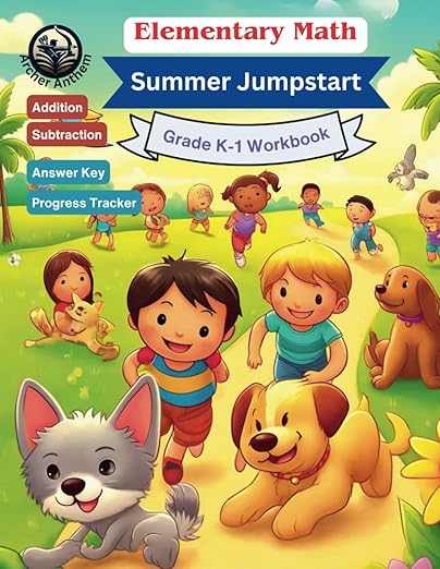 Elementary Math Summer Jumpstart Grade K-1 Workbook