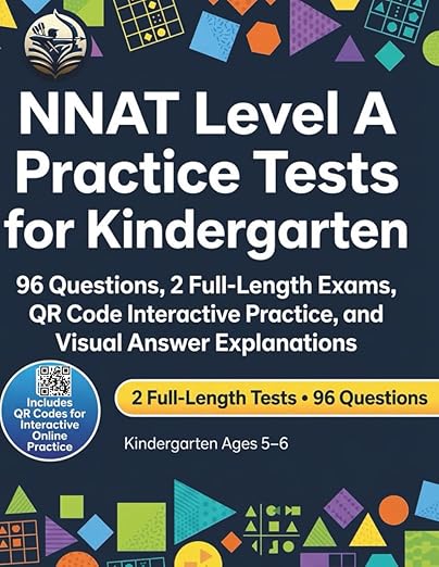 NNAT Level A Practice Tests for Kindergarten